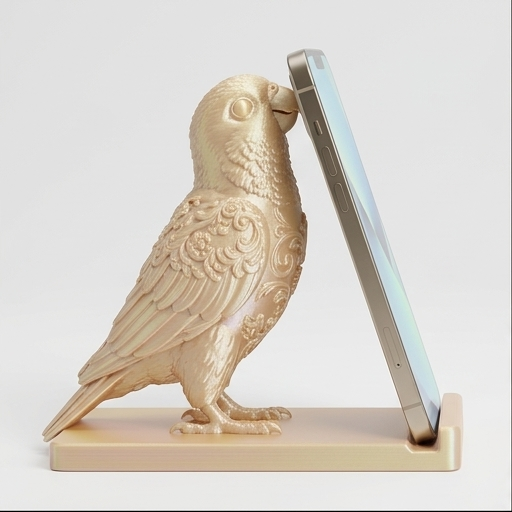 ズグロシロハラインコのスマホスタンド 1枚目