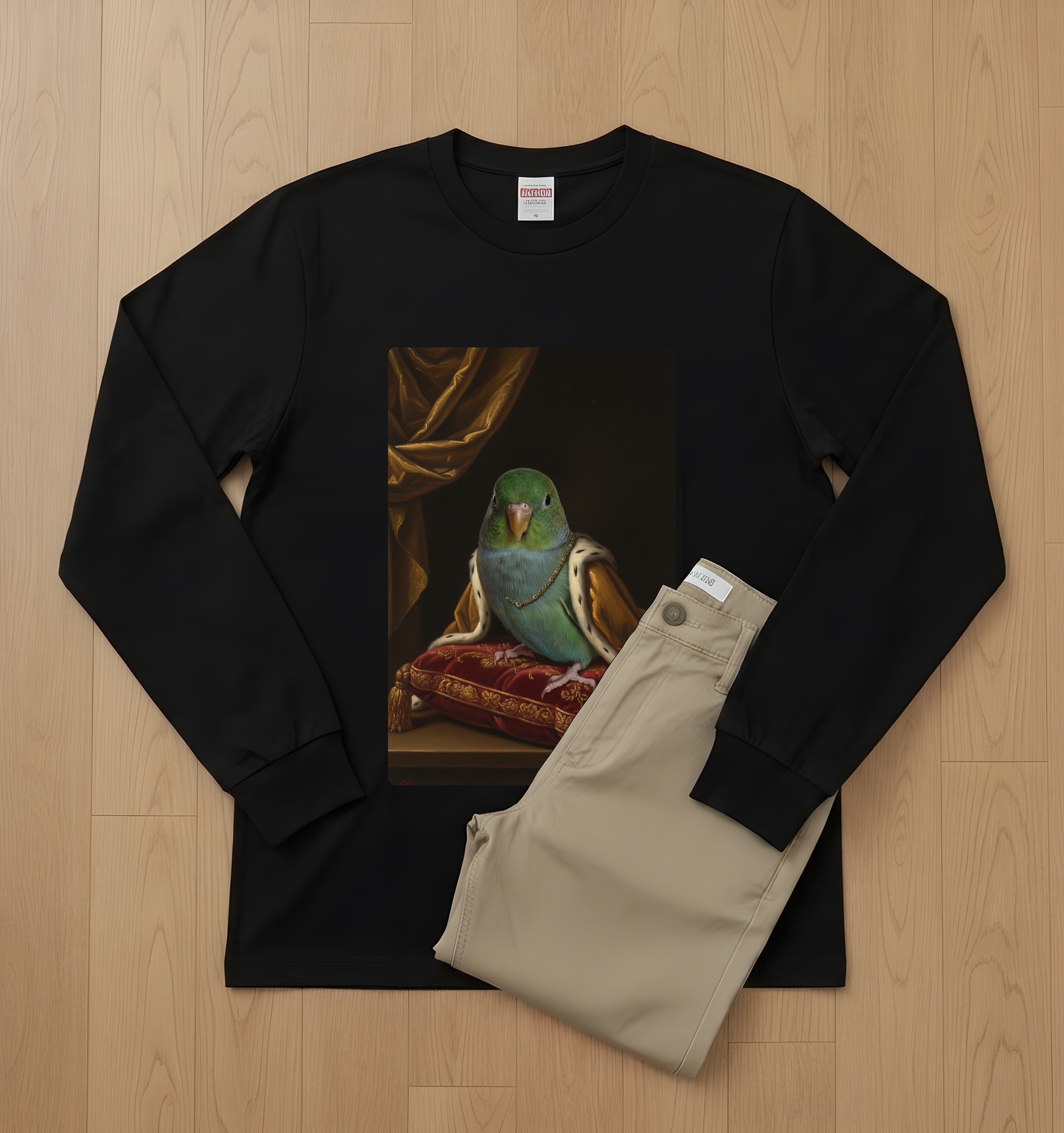 サザナミインコの長袖Tシャツ 2枚目