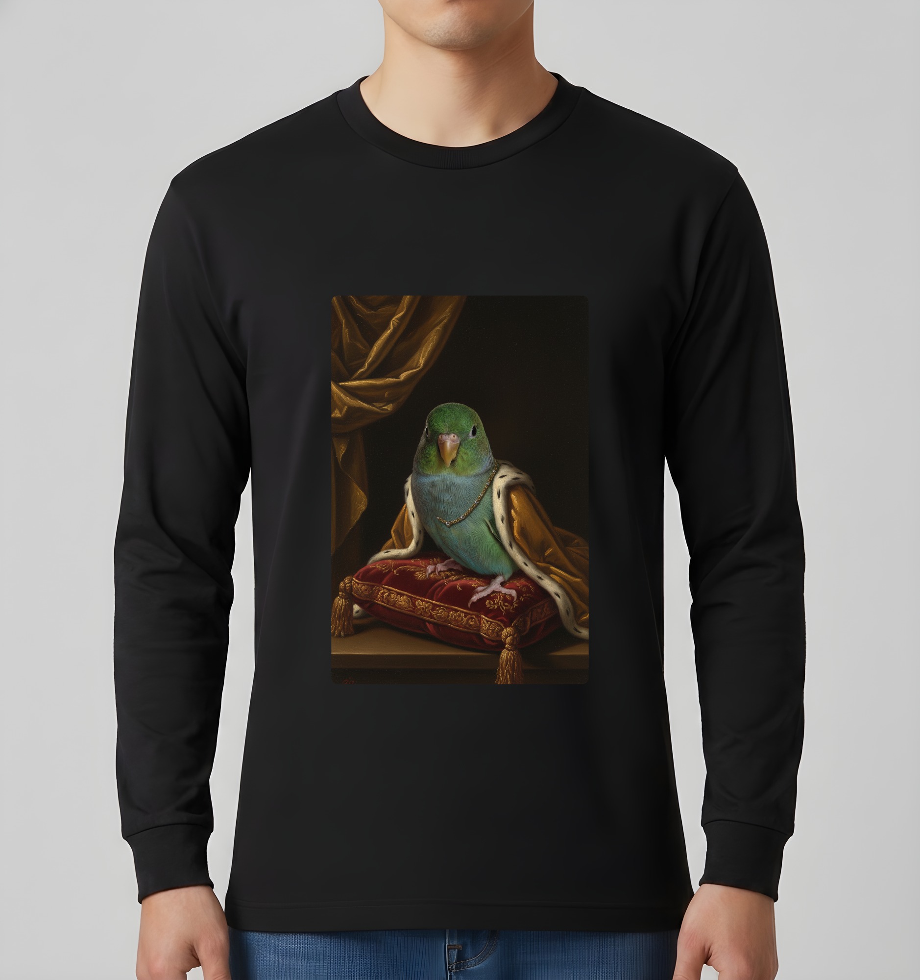 サザナミインコの長袖Tシャツ 3枚目