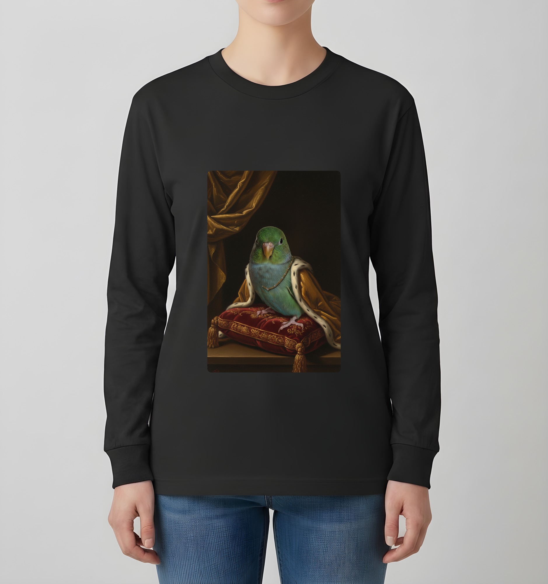 サザナミインコの長袖Tシャツ 4枚目