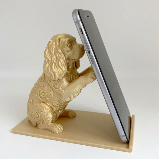 キャバリアのスマホスタンド 1枚目