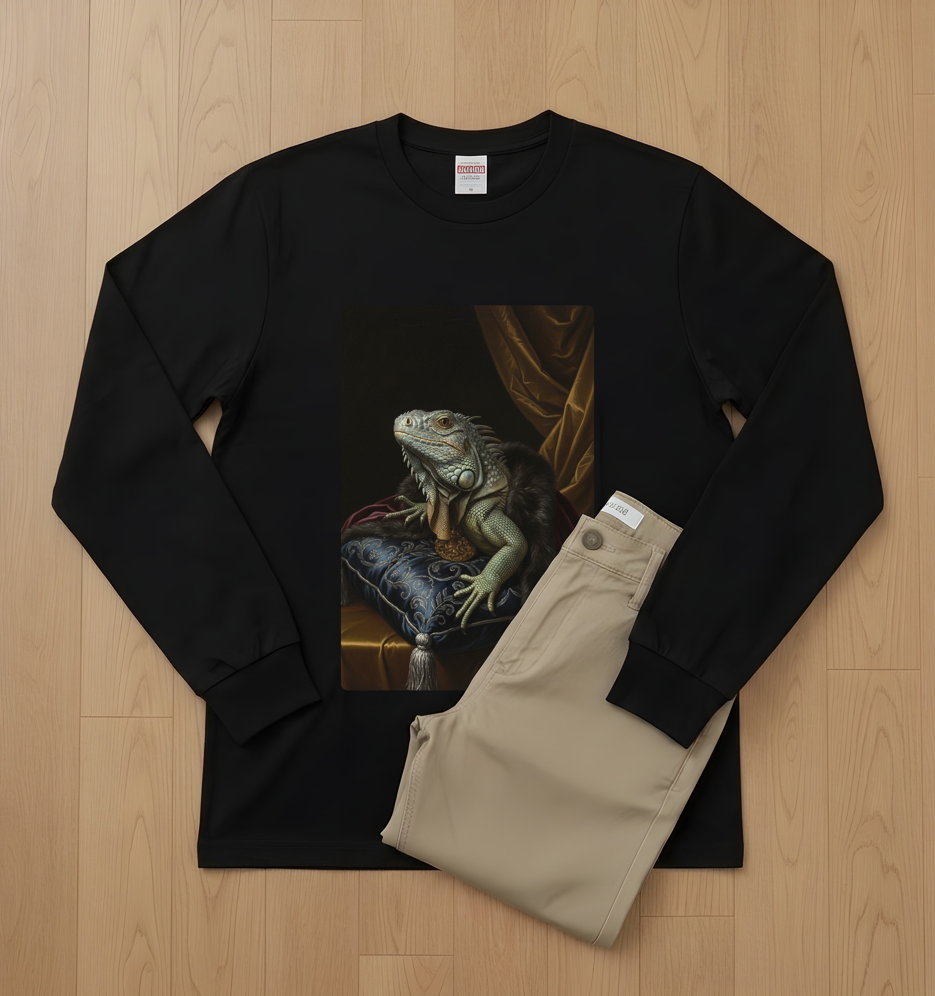 ブルーイグアナの長袖Tシャツ 2枚目