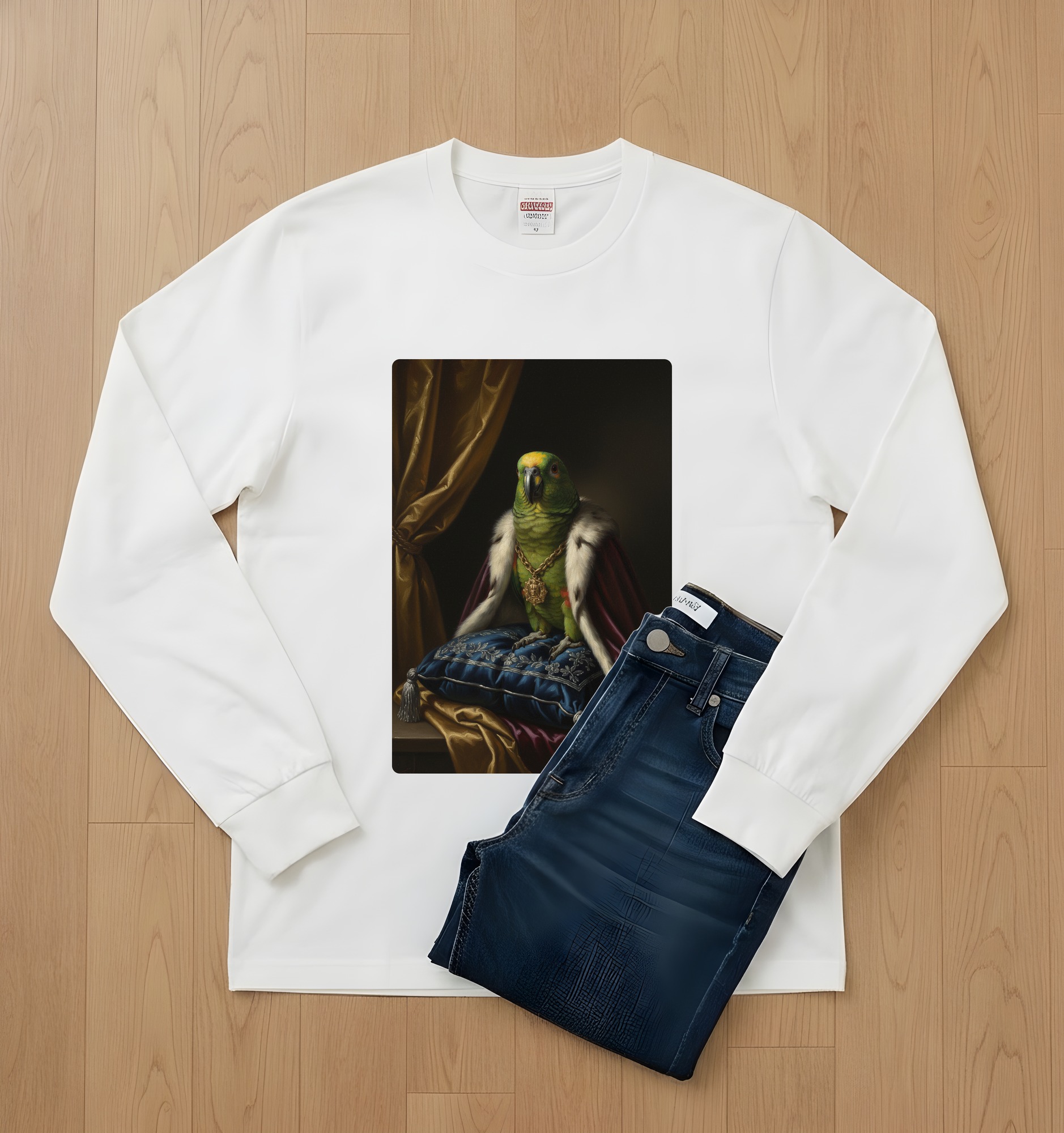 キエリボウシインコの長袖Tシャツ 2枚目