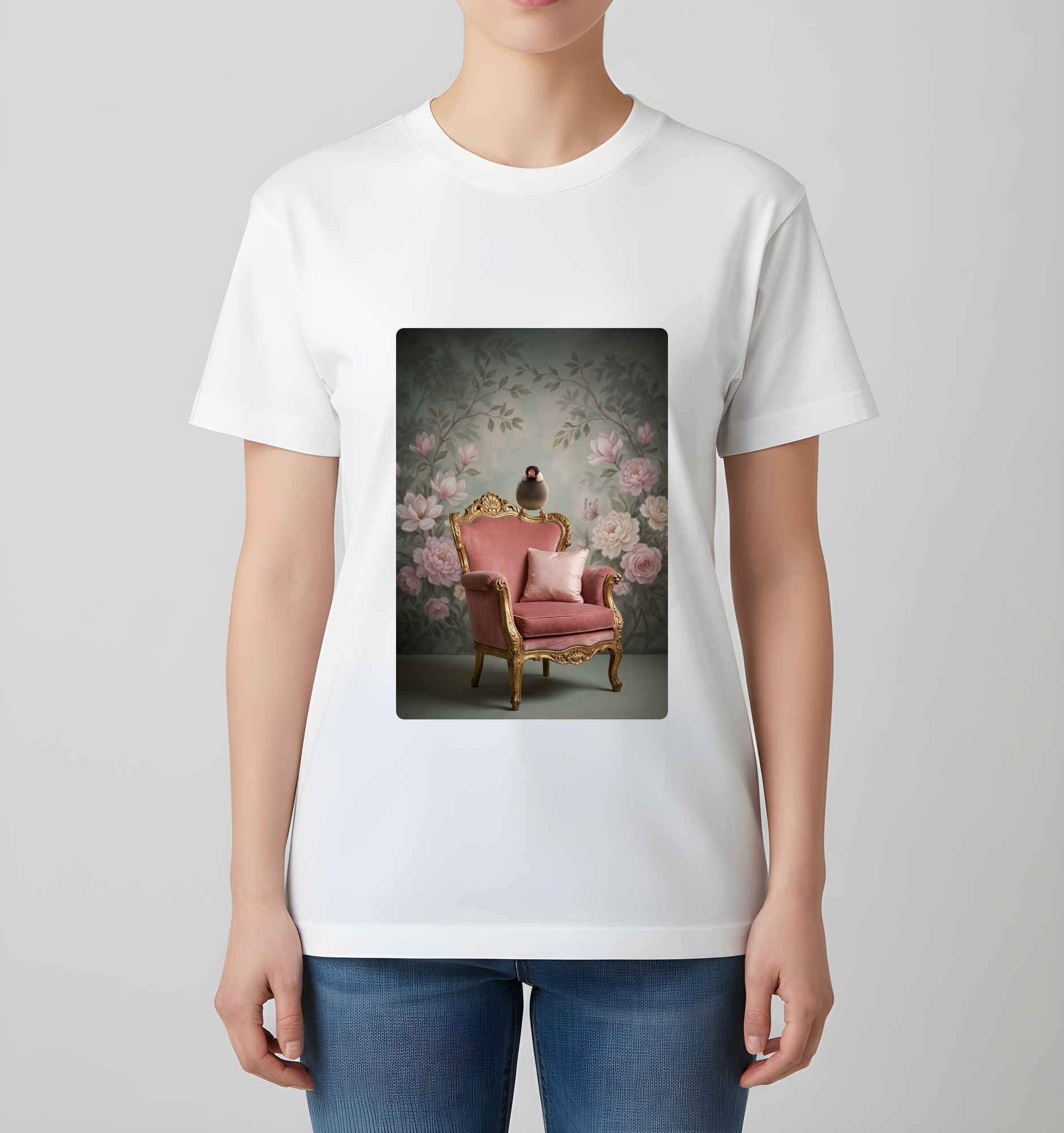 文鳥・ブンチョウのTシャツ 4枚目