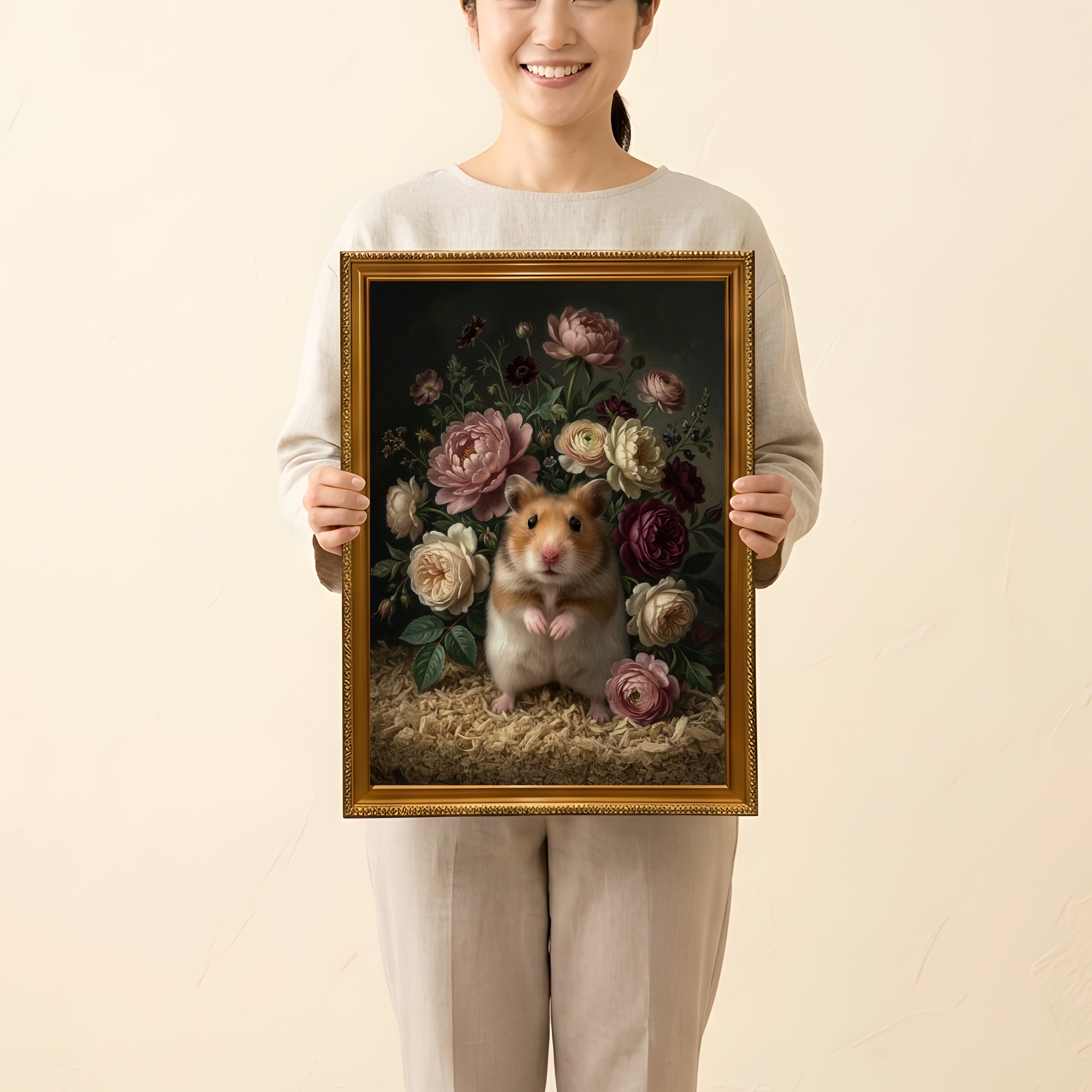 ファンシーハムスターの額装プリント 2枚目