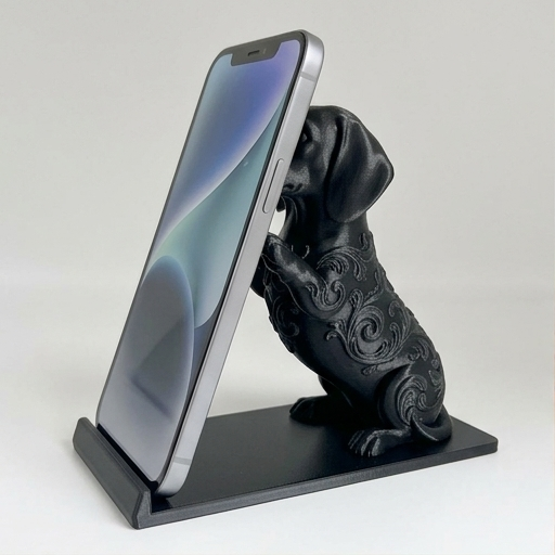 ミニチュアダックスフンドのスマホスタンド 1枚目