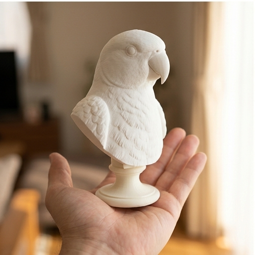ワカケホンセイインコのルネサンス肖像画胸像(2枚目)