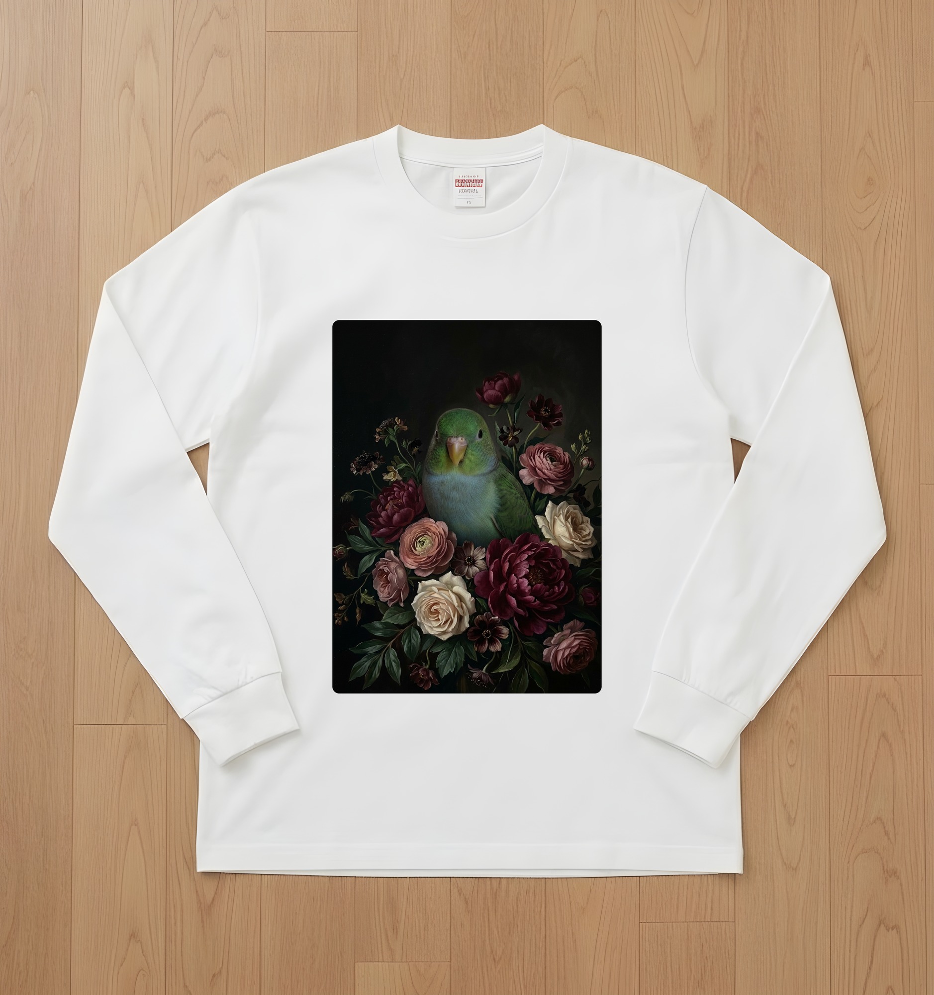 サザナミインコの長袖Tシャツ 1枚目