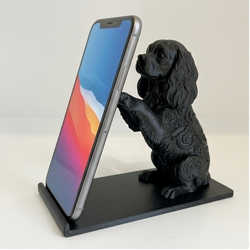 キャバリアのスマホスタンド 1枚目