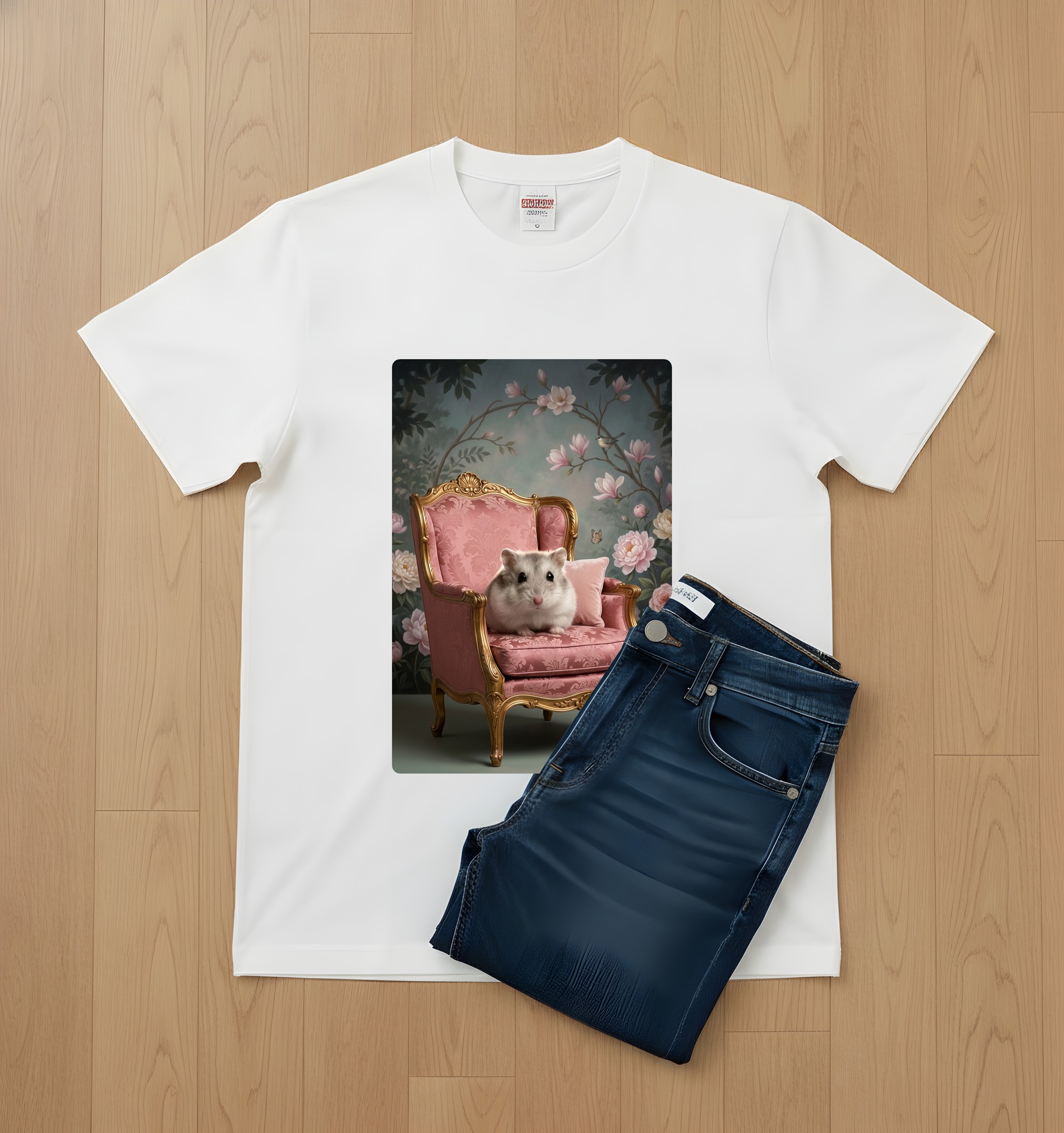 ウィンターホワイトハムスターのTシャツ 2枚目
