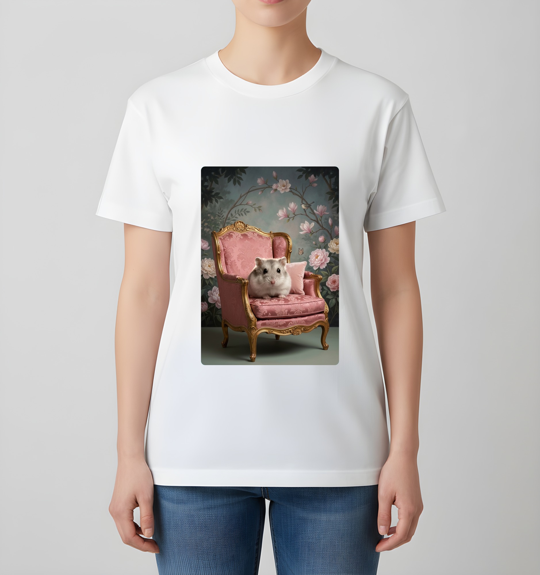 ウィンターホワイトハムスターのTシャツ 4枚目