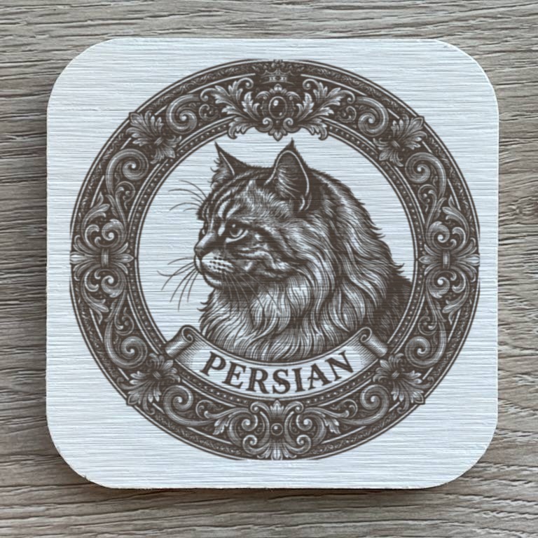 ペルシャ猫のコースターセット 1枚目