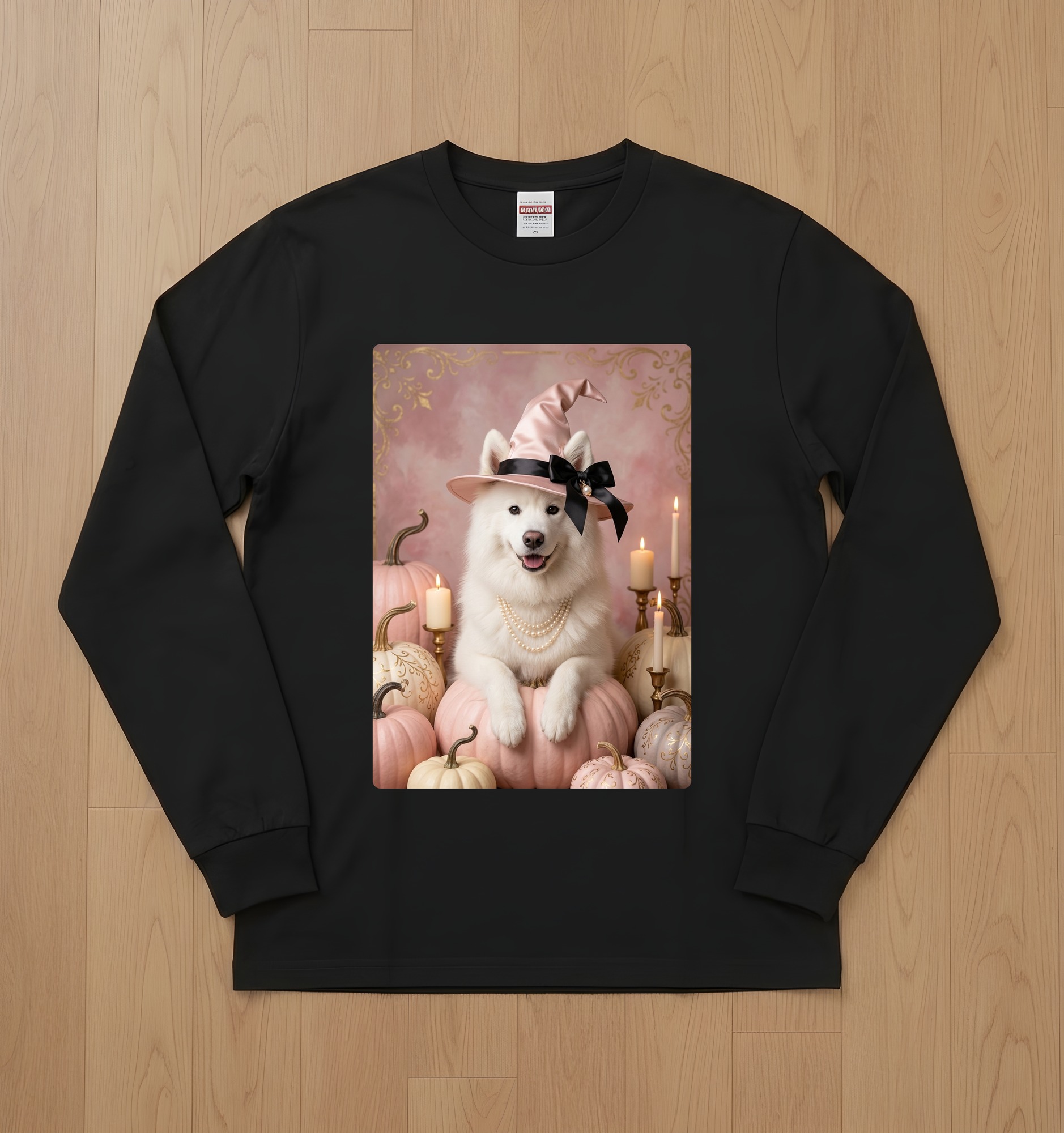 サモエドの長袖Tシャツ 1枚目