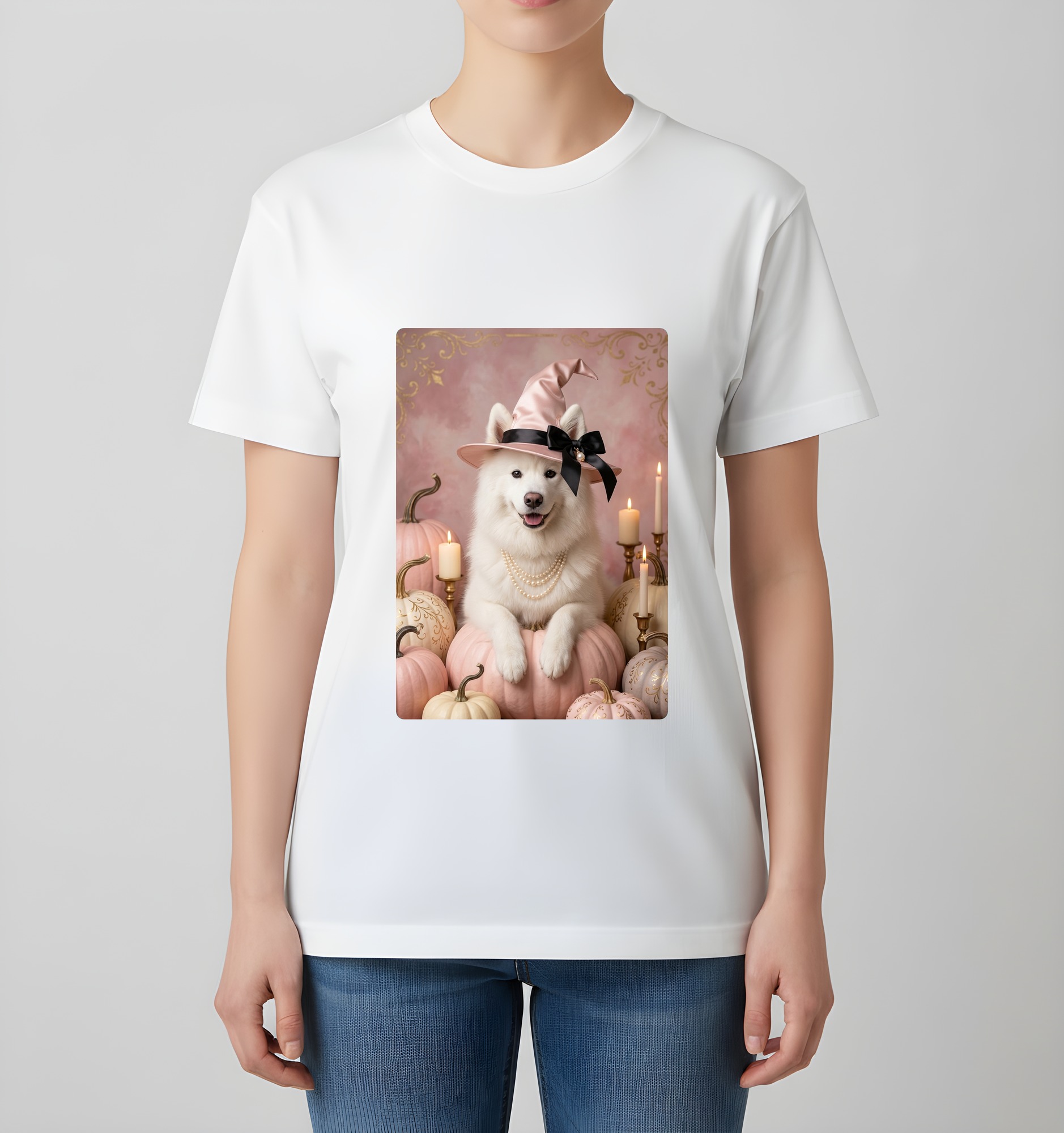 サモエドのTシャツ 4枚目
