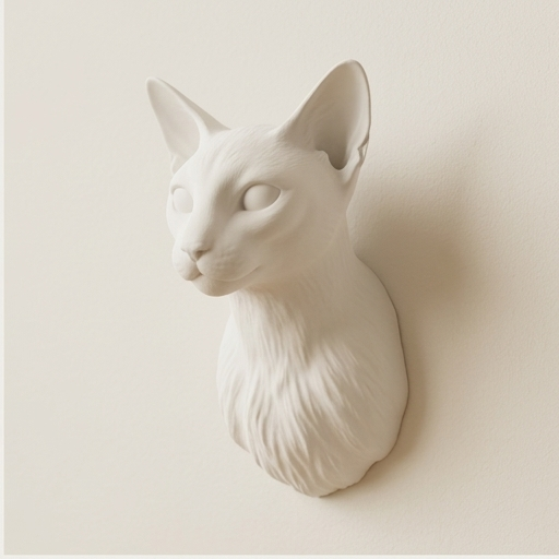 シャム猫のルネサンス肖像画壁掛けレリーフ（2枚目）