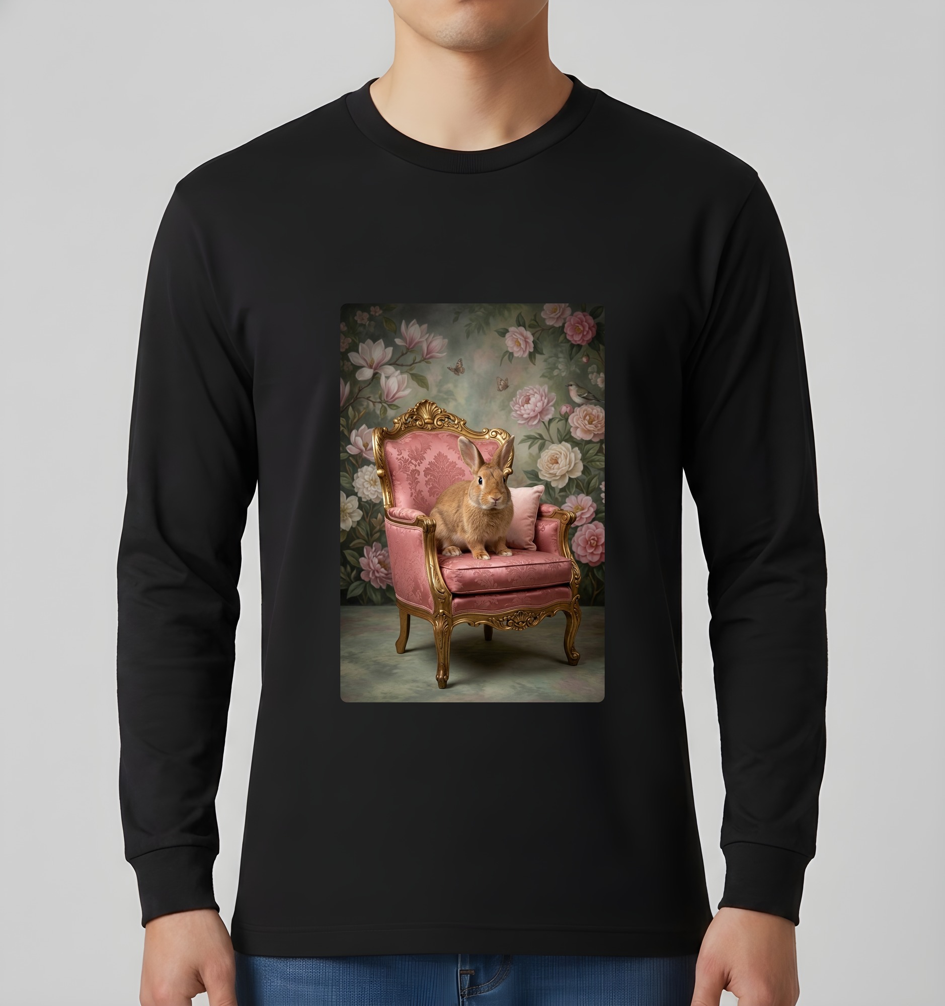 サテンの長袖Tシャツ 3枚目