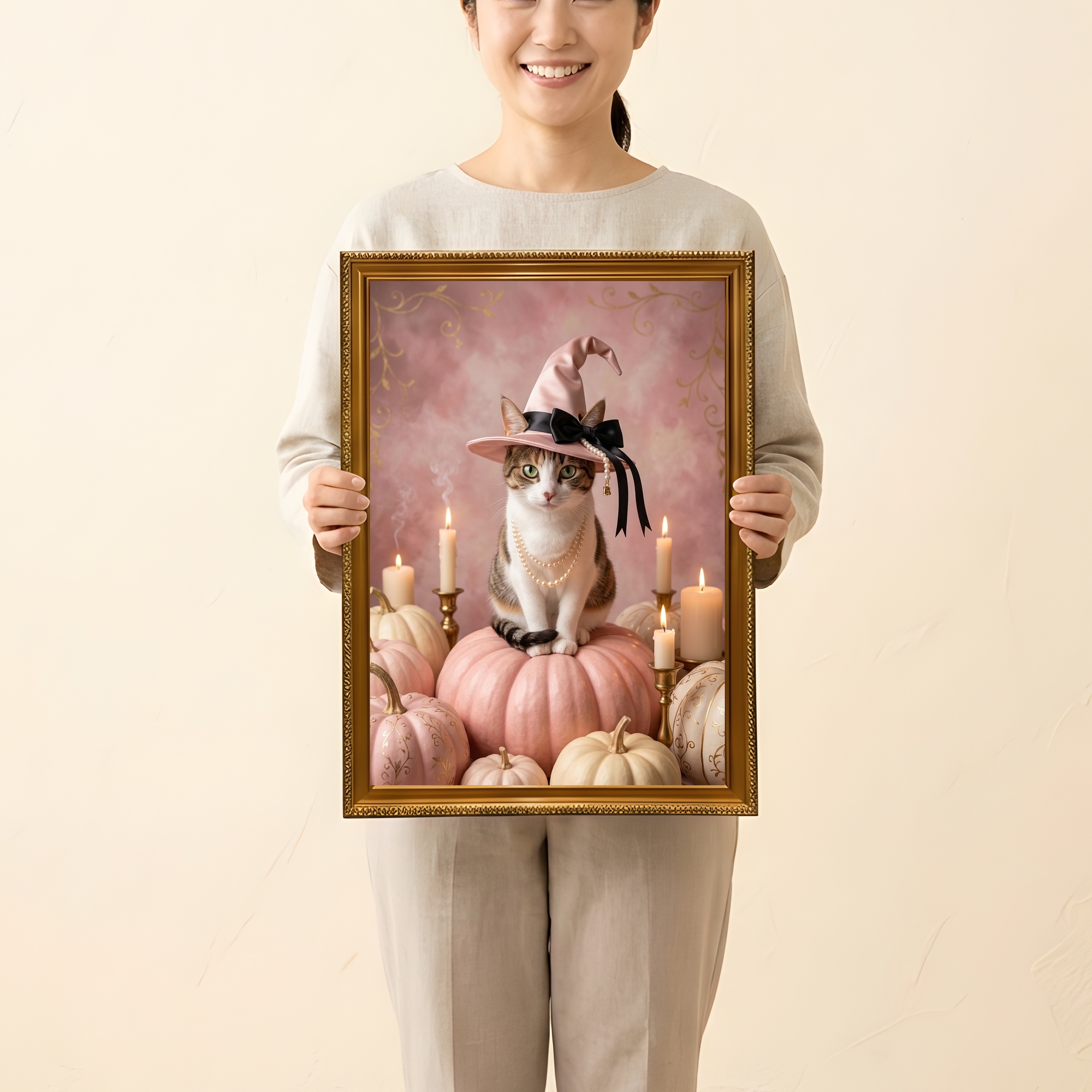 猫の額装プリント 2枚目