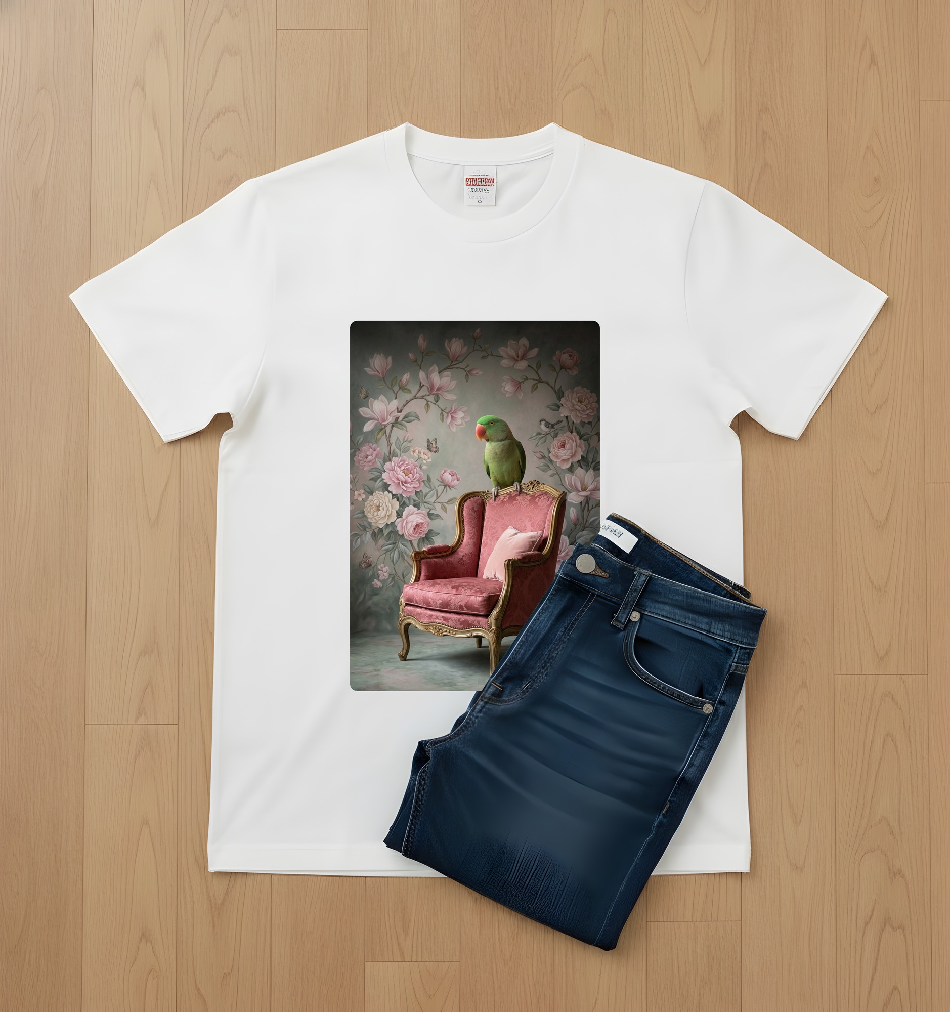 オオハナインコのTシャツ 2枚目