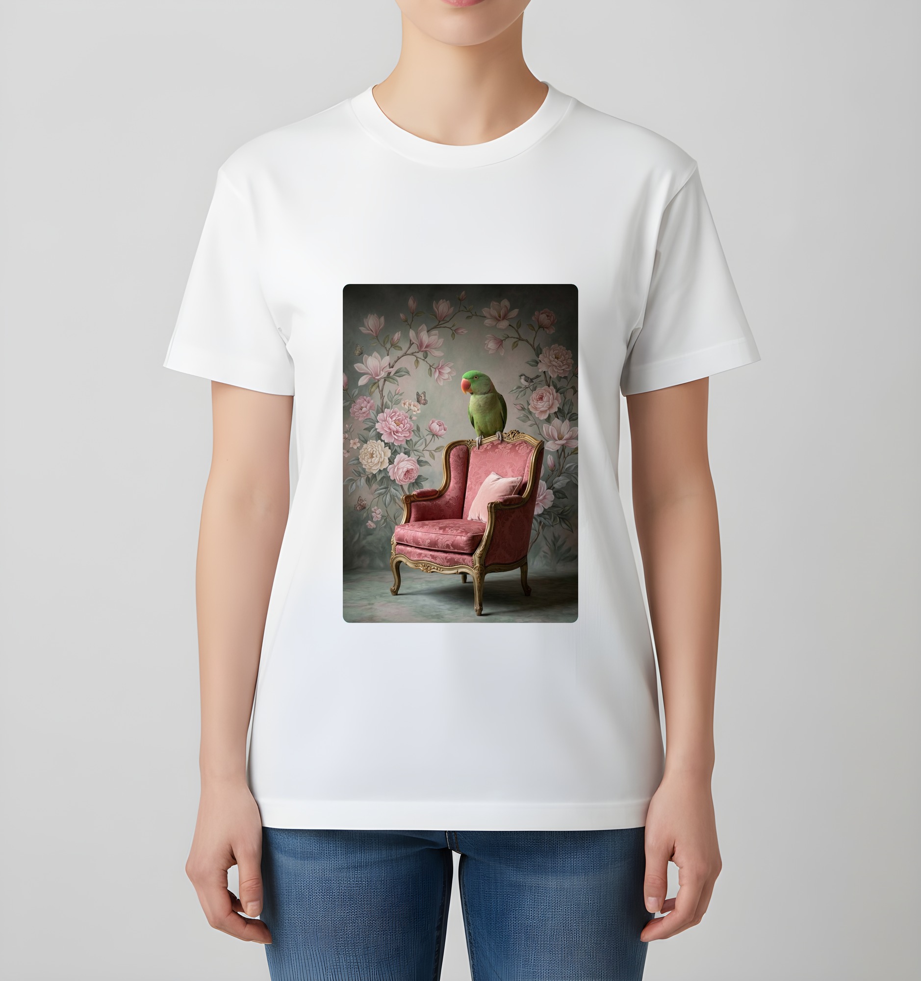 オオハナインコのTシャツ 4枚目
