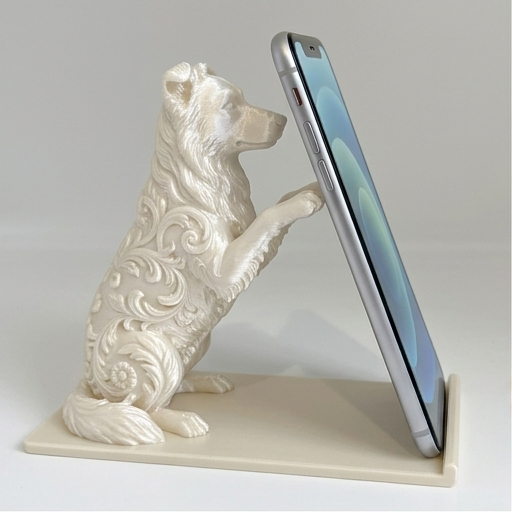 ボーダーコリーのスマホスタンド 1枚目