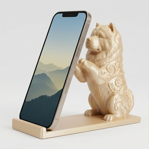 チャウチャウのスマホスタンド 1枚目