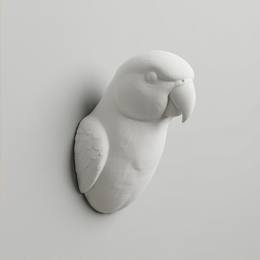 ワカケホンセイインコのルネサンス肖像画壁掛けレリーフ（2枚目）