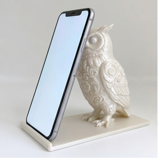 ベンガルワシミミズクのスマホスタンド 1枚目