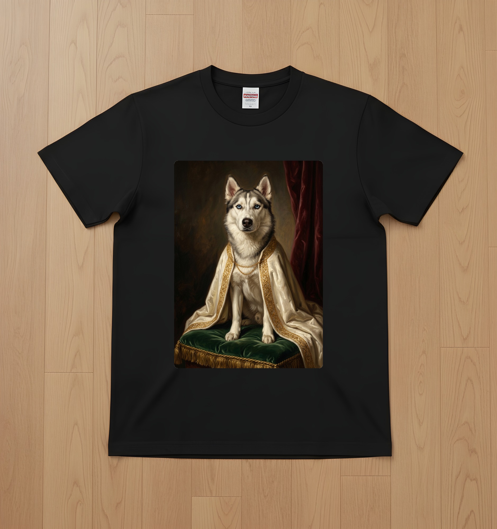 シベリアンハスキーのTシャツ 1枚目
