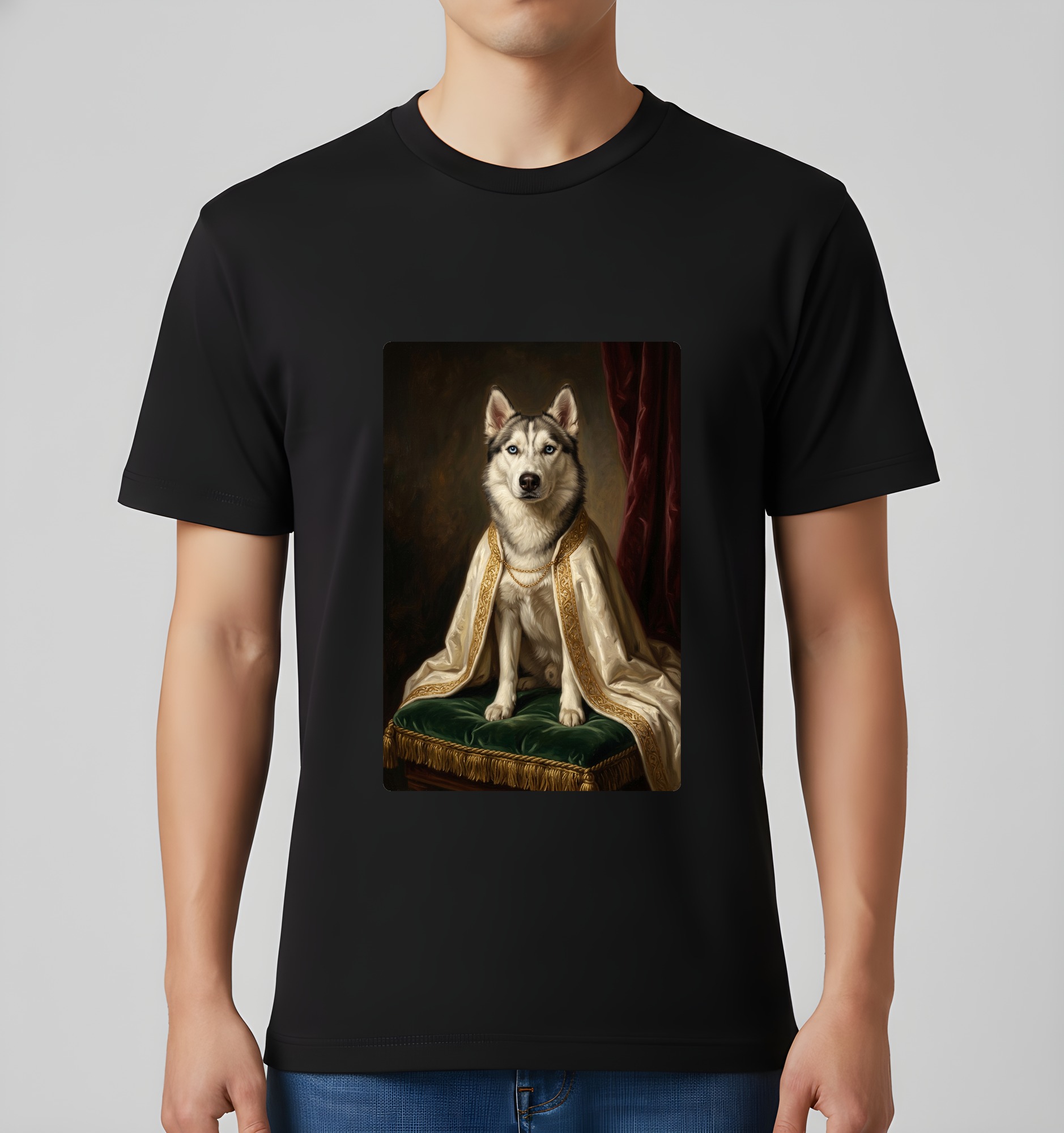 シベリアンハスキーのTシャツ 3枚目