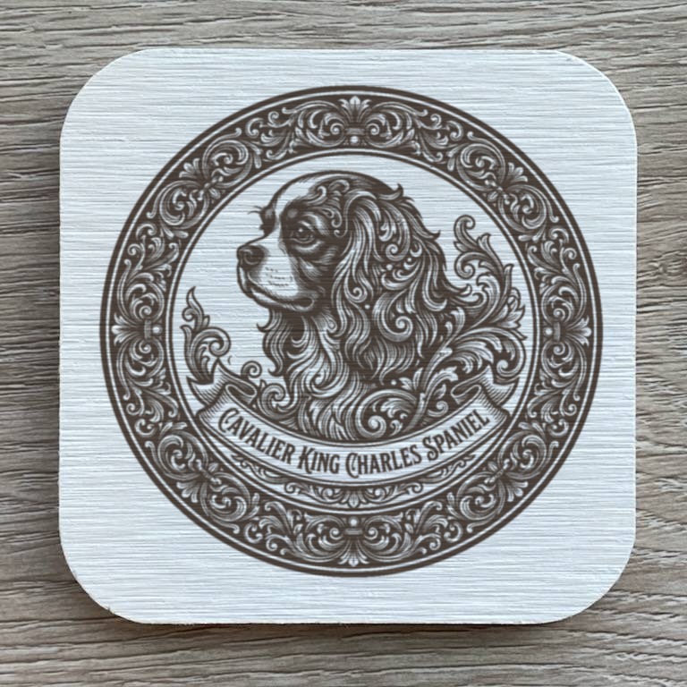 キャバリアのルネサンス肖像画コースターセット