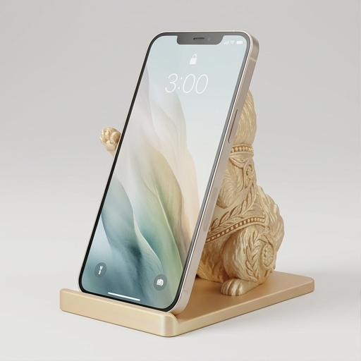 ポメラニアンのスマホスタンド 1枚目