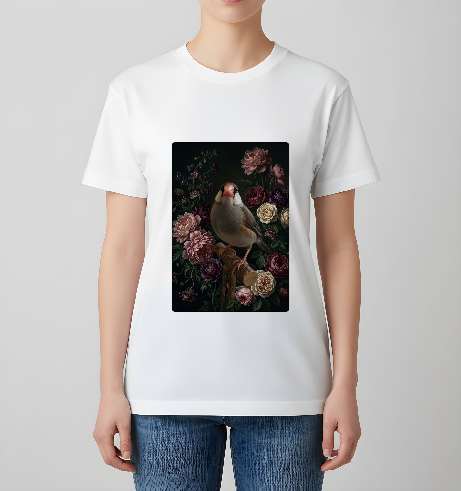 文鳥・ブンチョウのTシャツ 4枚目