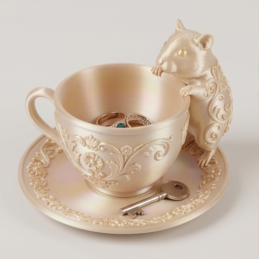 テディベアハムスターのアクセサリートレイ 1枚目
