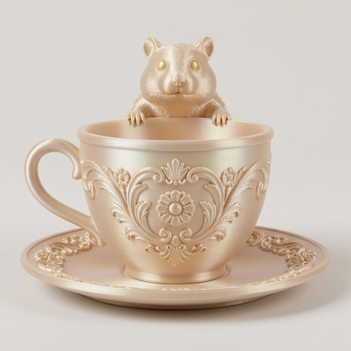 テディベアハムスターのアクセサリートレイ 3枚目