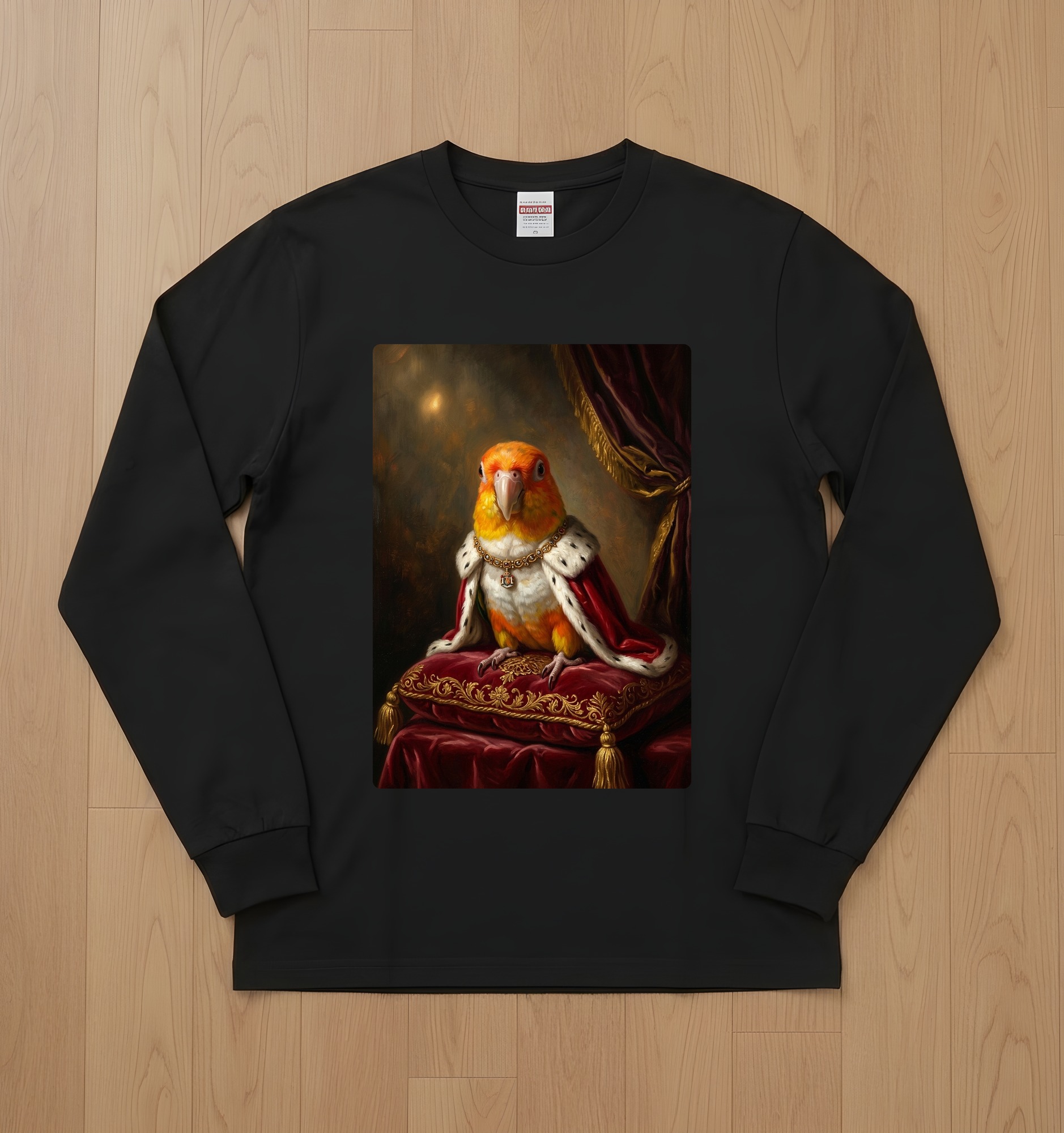シロハラインコの長袖Tシャツ 1枚目