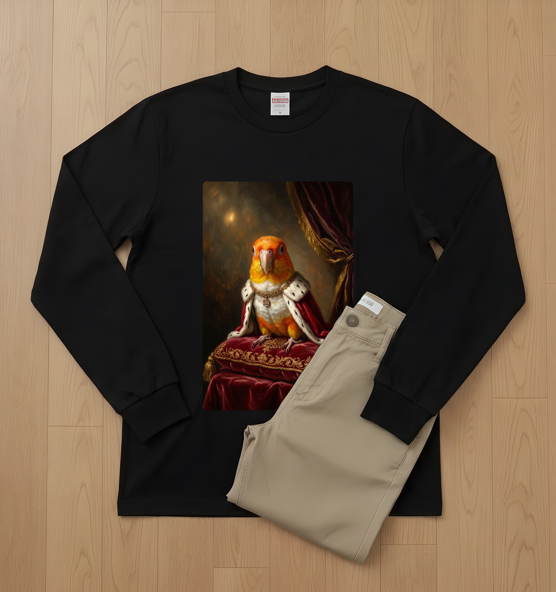シロハラインコの長袖Tシャツ 2枚目