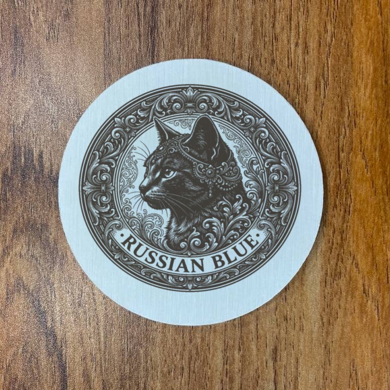 ロシアンブルーのコースターセット 3枚目