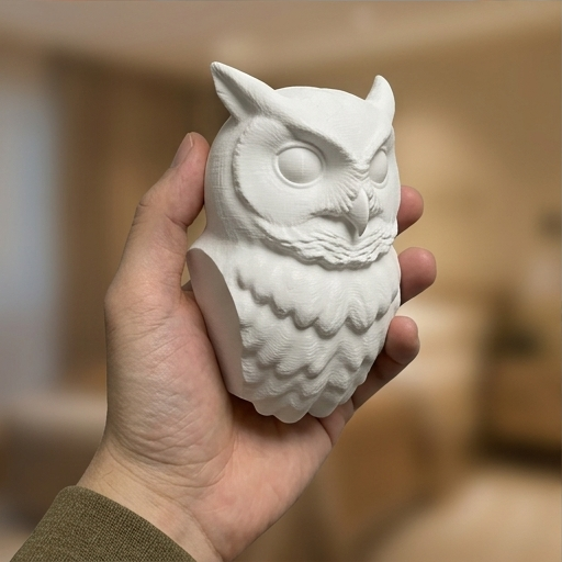 コノハズクの壁掛けレリーフ 4枚目