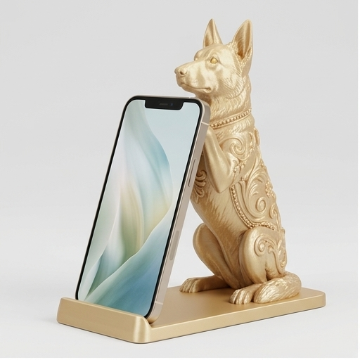 ジャーマンシェパードのスマホスタンド 1枚目