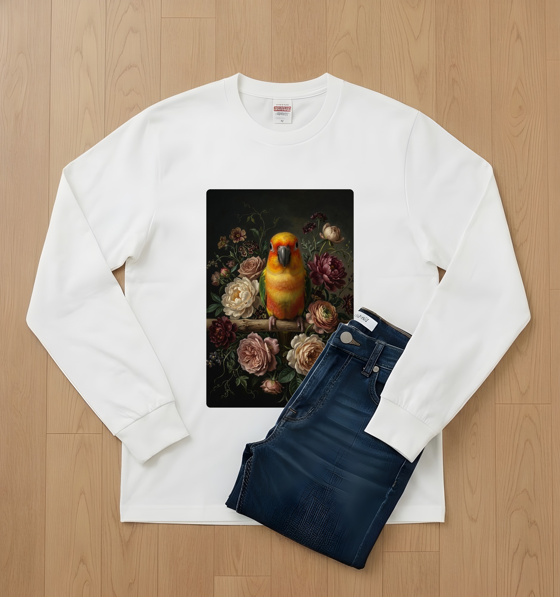 ナナイロメキシコインコの長袖Tシャツ 2枚目