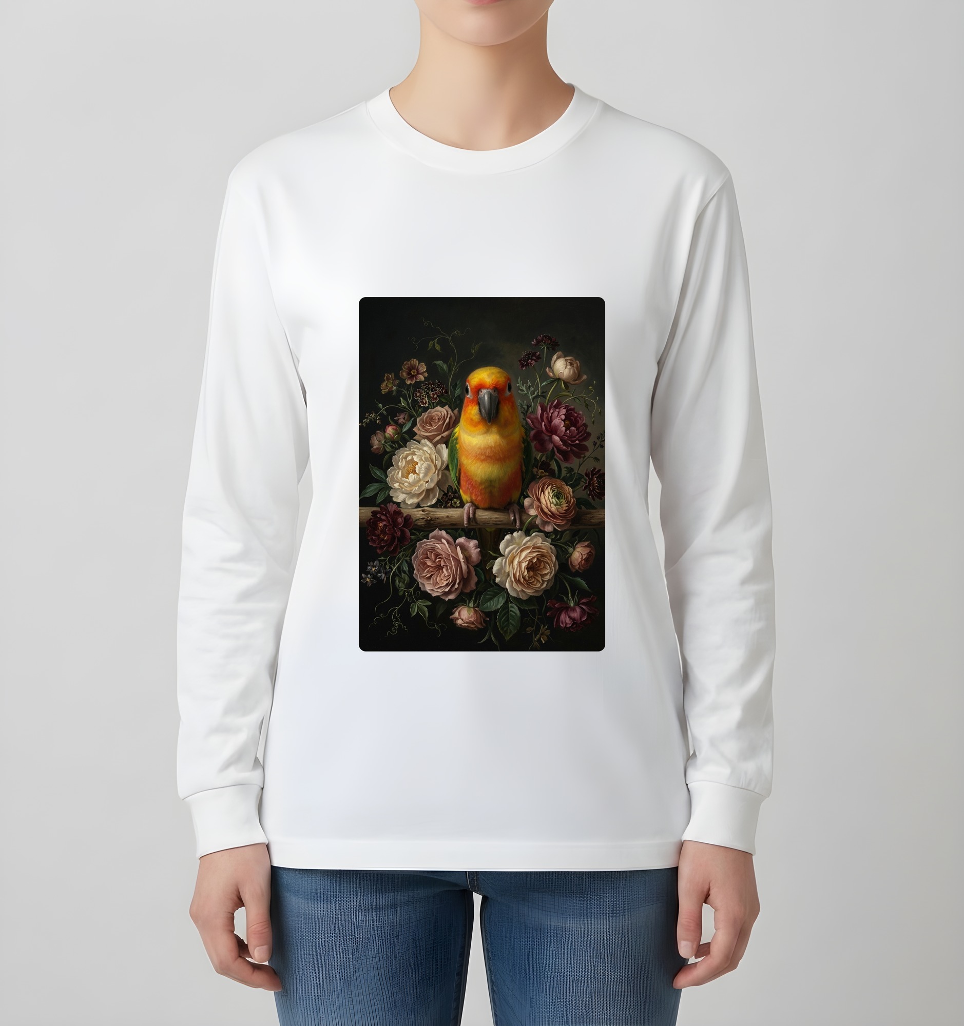ナナイロメキシコインコの長袖Tシャツ 4枚目