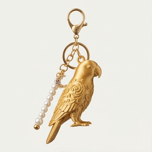 オオハナインコのキーホルダー 1枚目