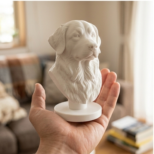 バーニーズマウンテンドッグの胸像 2枚目