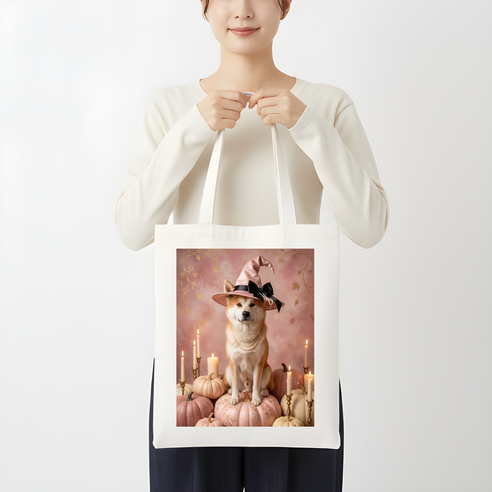 秋田犬のトートバッグ 3枚目