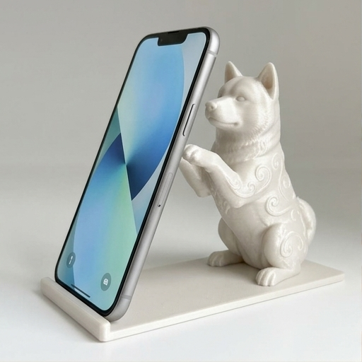秋田犬のスマホスタンド 1枚目