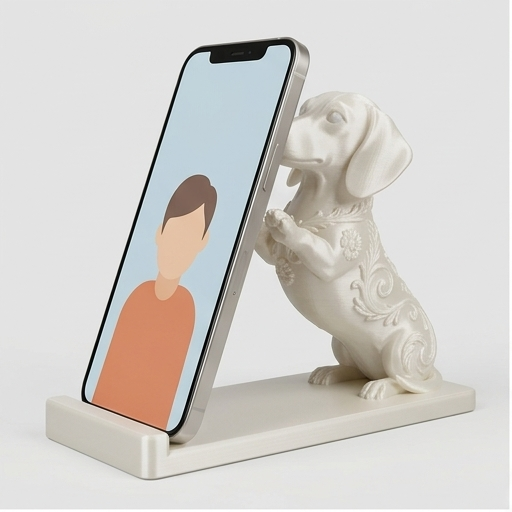ミニチュアダックスフンドのスマホスタンド 1枚目