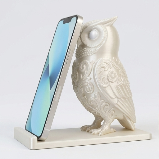 コノハズクのスマホスタンド 1枚目