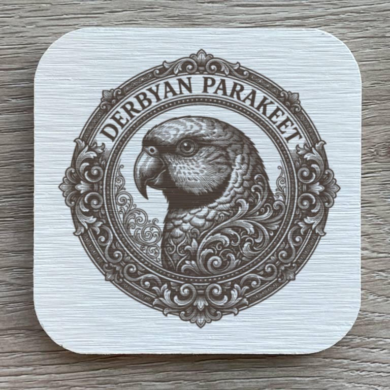 ダルマインコのコースターセット 1枚目