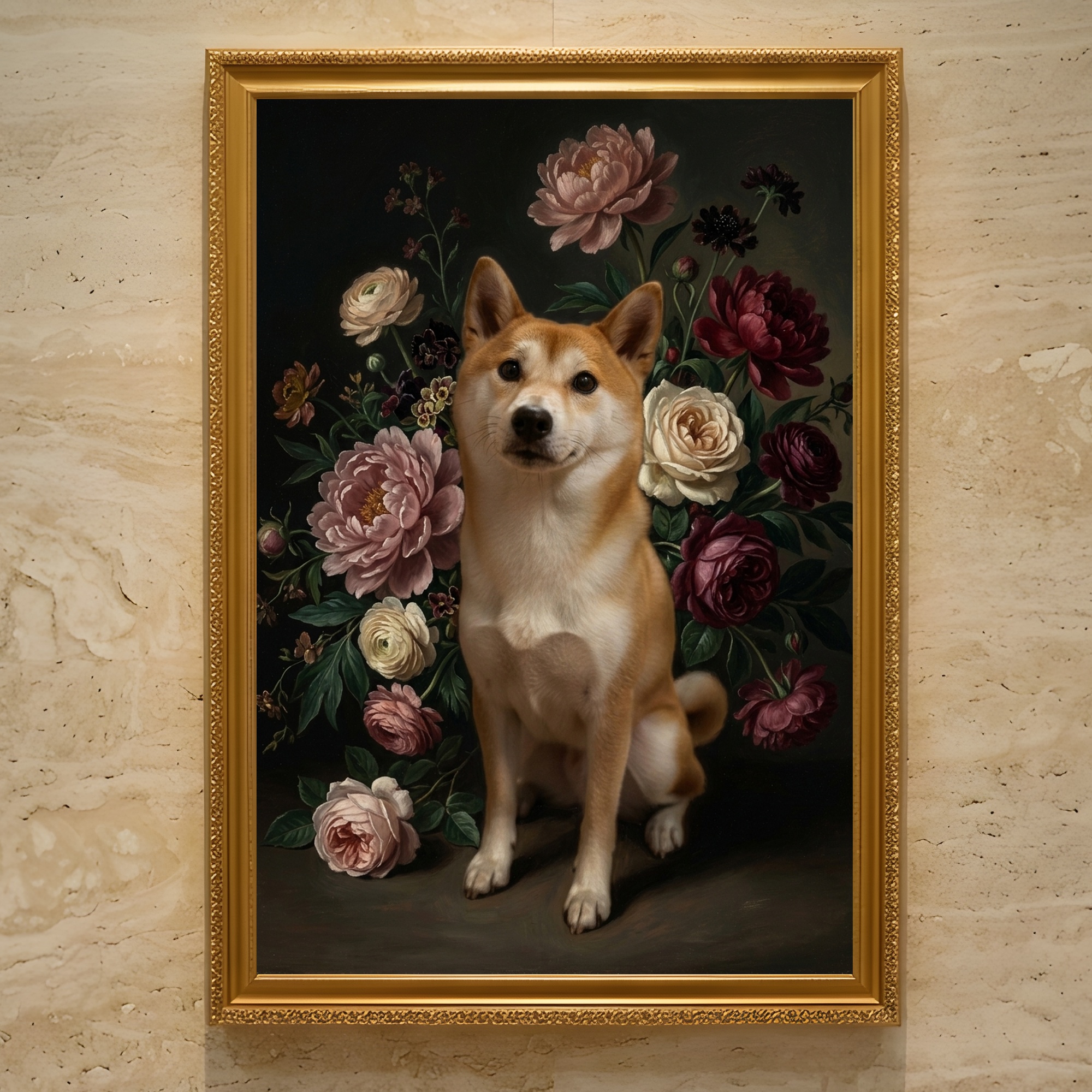 柴犬の額装プリント 1枚目