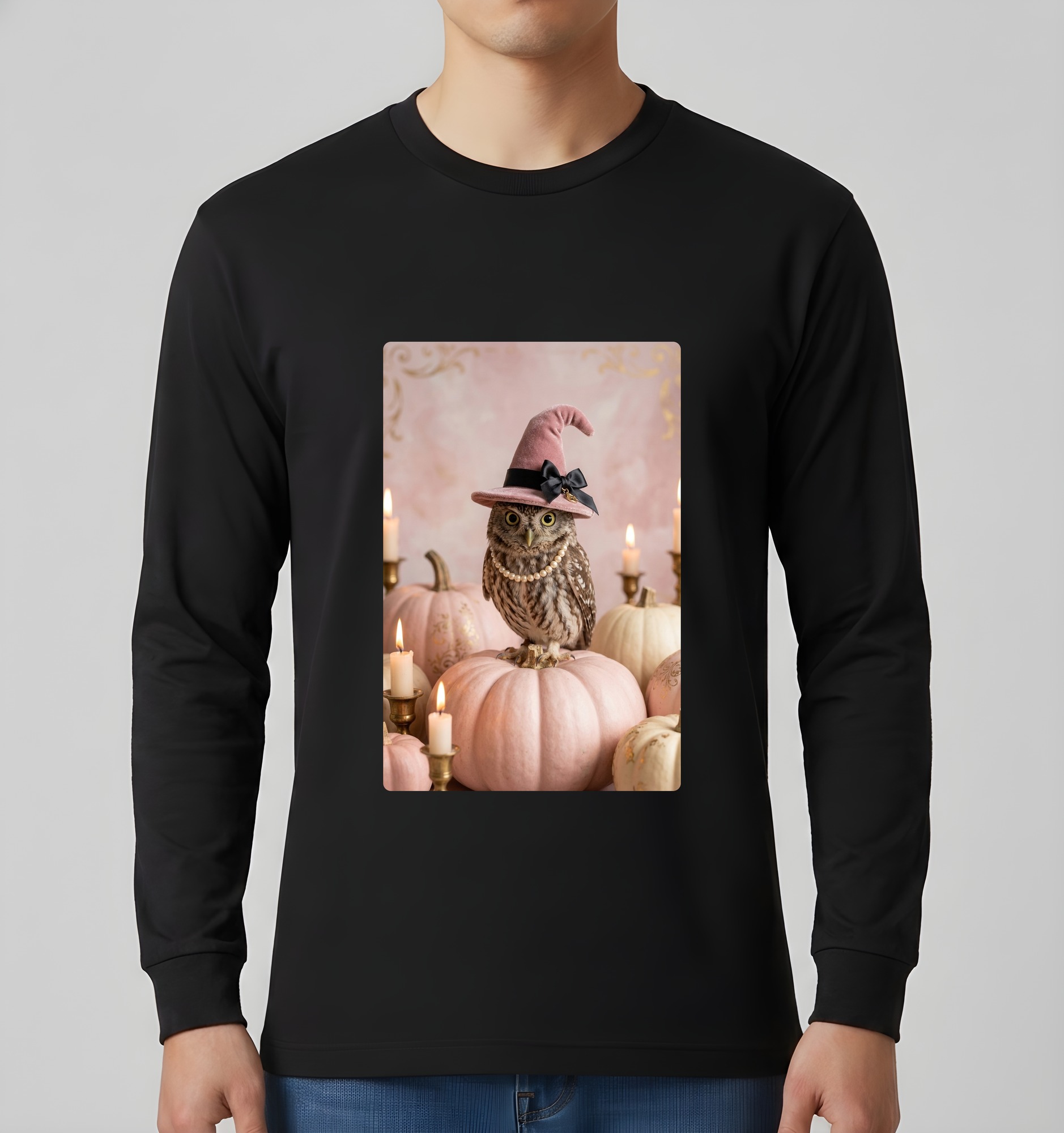 コノハズクの長袖Tシャツ 3枚目